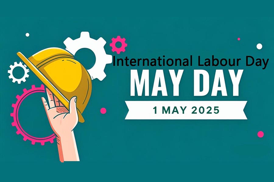 Aviso de feriado do Dia do Trabalho de 2025